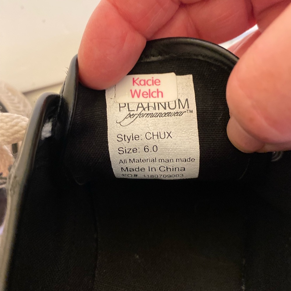 Double Platinum - Black (CHUX) glitter sneakers, Size: 6 - Picture 8 of 8